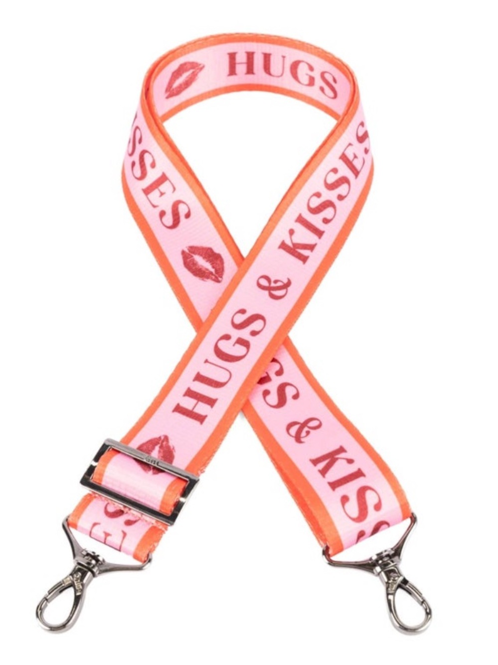 Lug Love 1.5" Webbed Strap Hugs and Kisses Candy Hearts